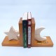 Aparador para livros feito em madeira estrela e lua Suporte para Livros imagem