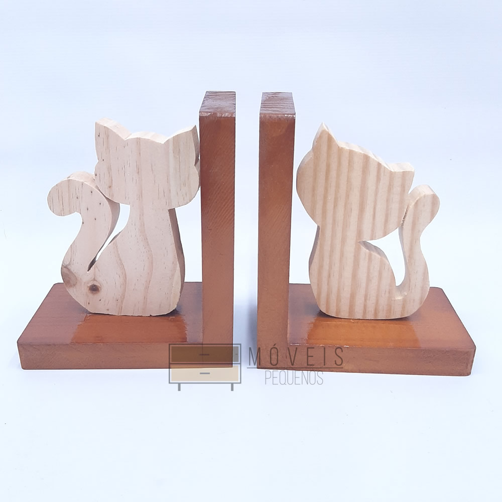suporte para livros casasl gatinho