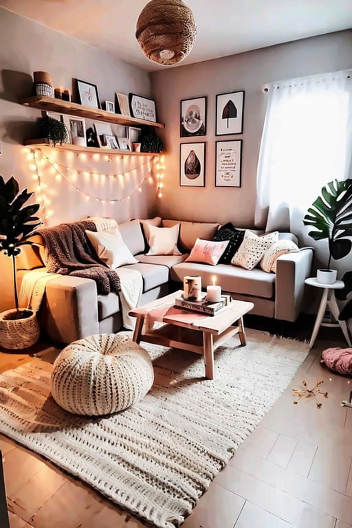 cozy homeimagem acolhedora de uma sala bem decorada 375794860