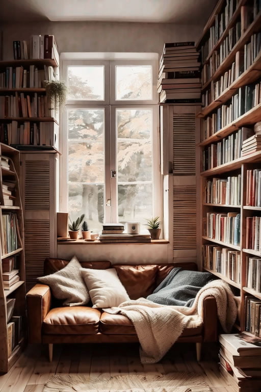 cozy homeimagem de um canto de leitura aconchegante 500445725