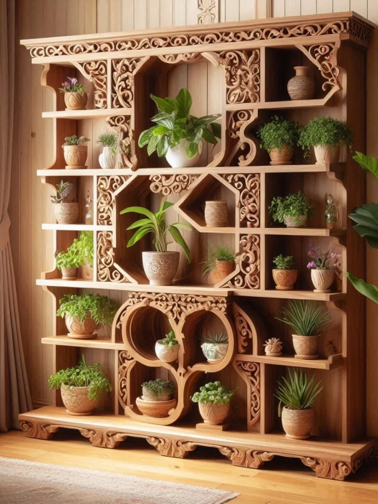 Estante de Madeira para Plantas: Organize e Decore com Natureza