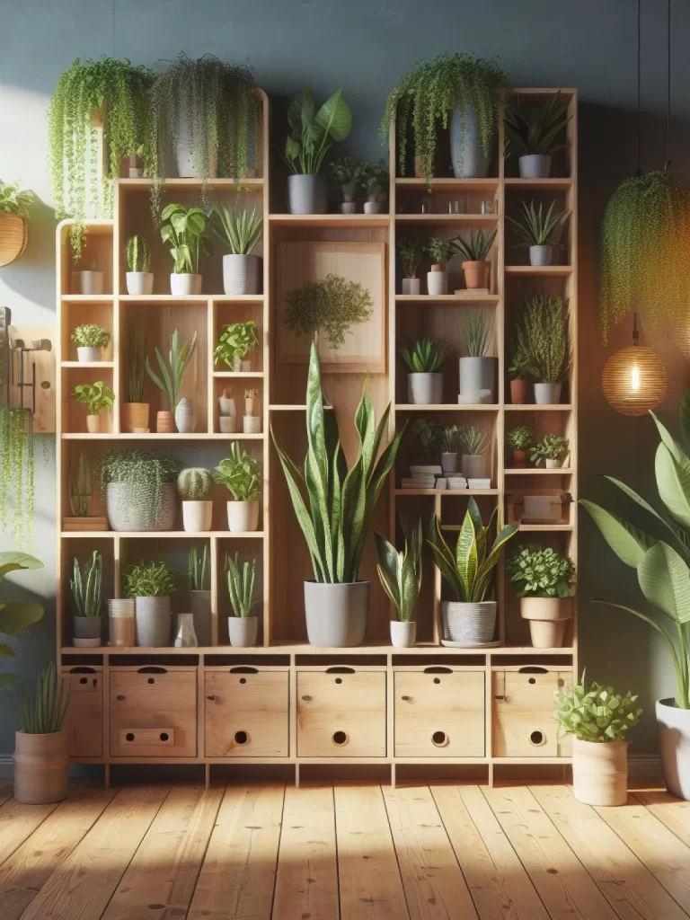 Jardim vertical: solução prática com estante para plantas