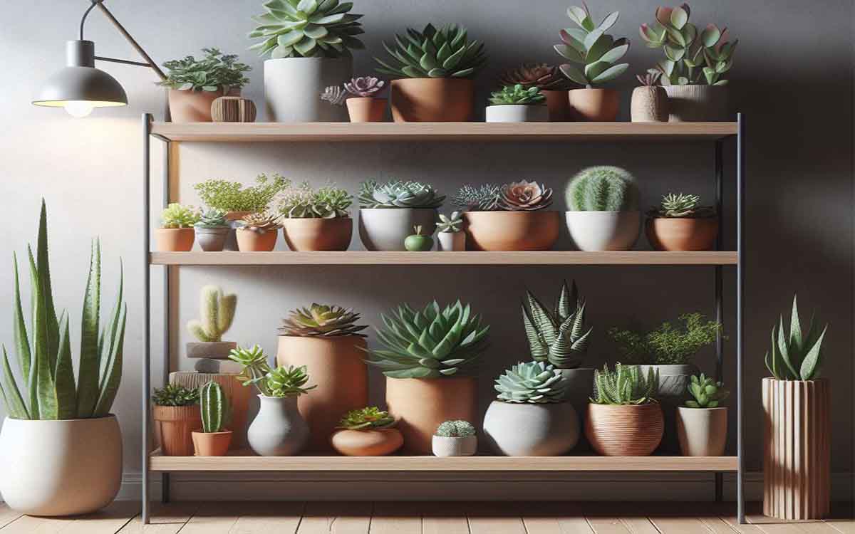 estante para plantas