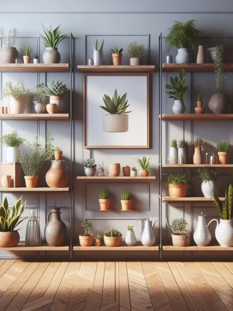 Transforme sua casa em um oásis verde: como decorar com estante para plantas