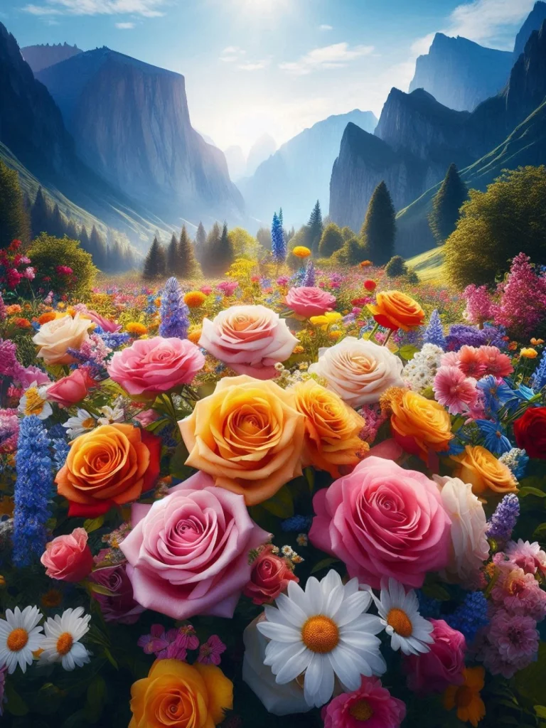Uma Tarde Encantadora com Flores Naturais