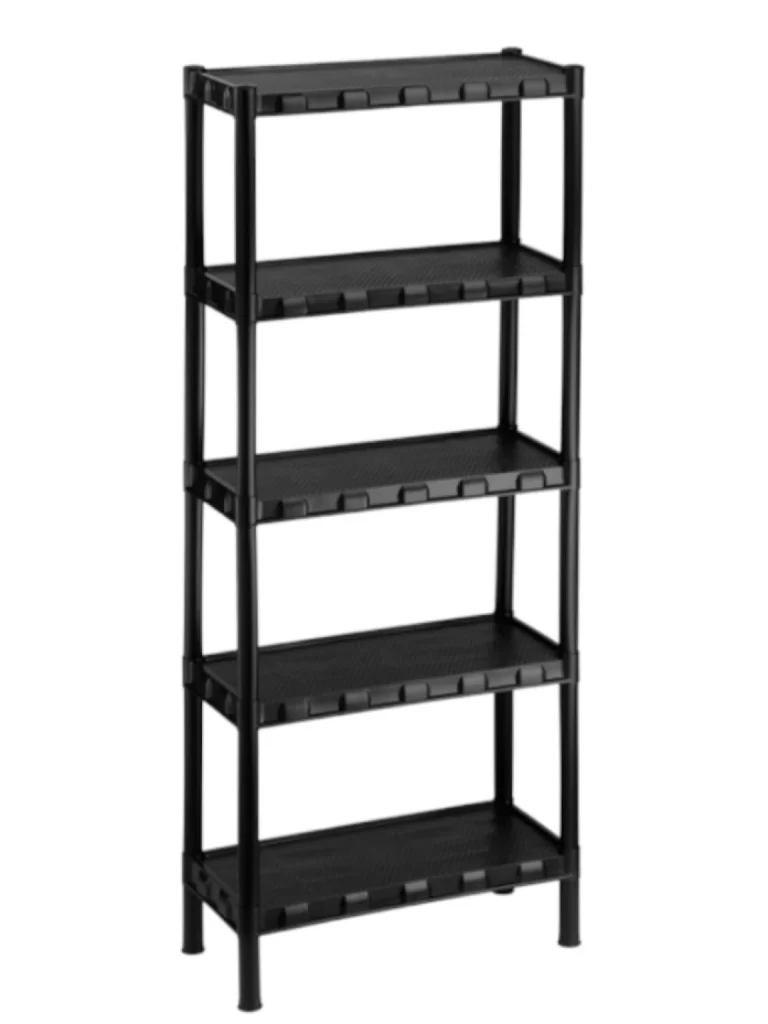 Estante modular de plástico: Organize suas plantas em 5 níveis.