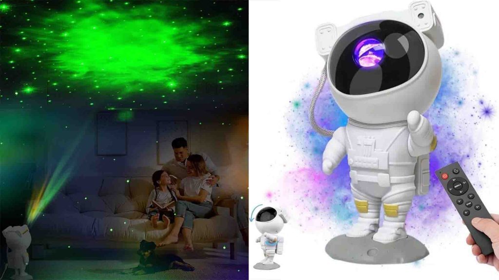 Projetor Astronauta de Luz Galáxia