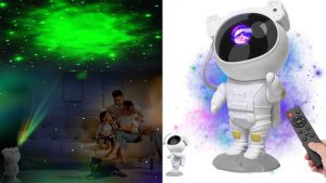 Projetor Astronauta de Luz Galáxia
