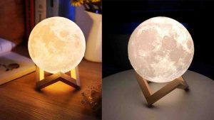 Luminária 3D Lua Cheia