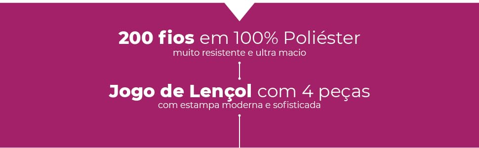 Jogo de Lençol Casal 4 Peças Estampado 200 Fios Floral