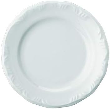Estojo com 6 Pratos Sobremesa em Porcelana Modelo Redondo