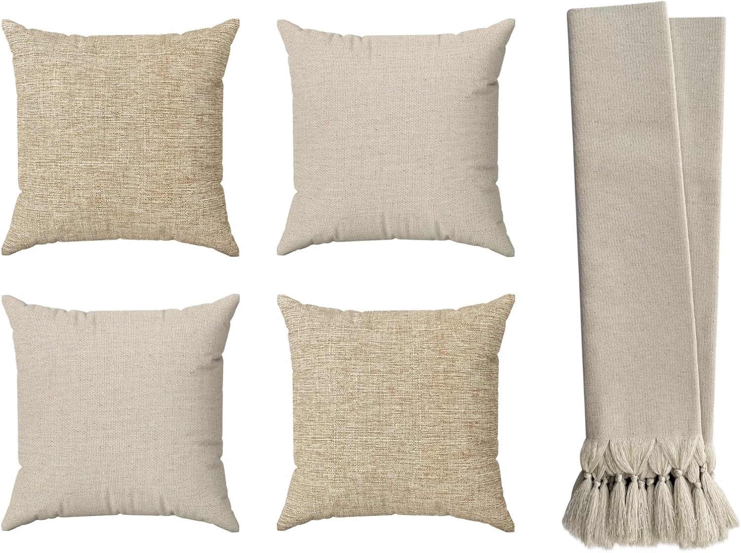 Kit 4 Capas De Almofadas Decorativas 45x45 Luxo Manta