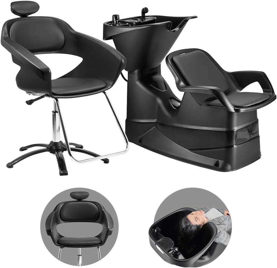 Kit Salao Cadeira Primma Manual Lavatorio Champ com Cuba