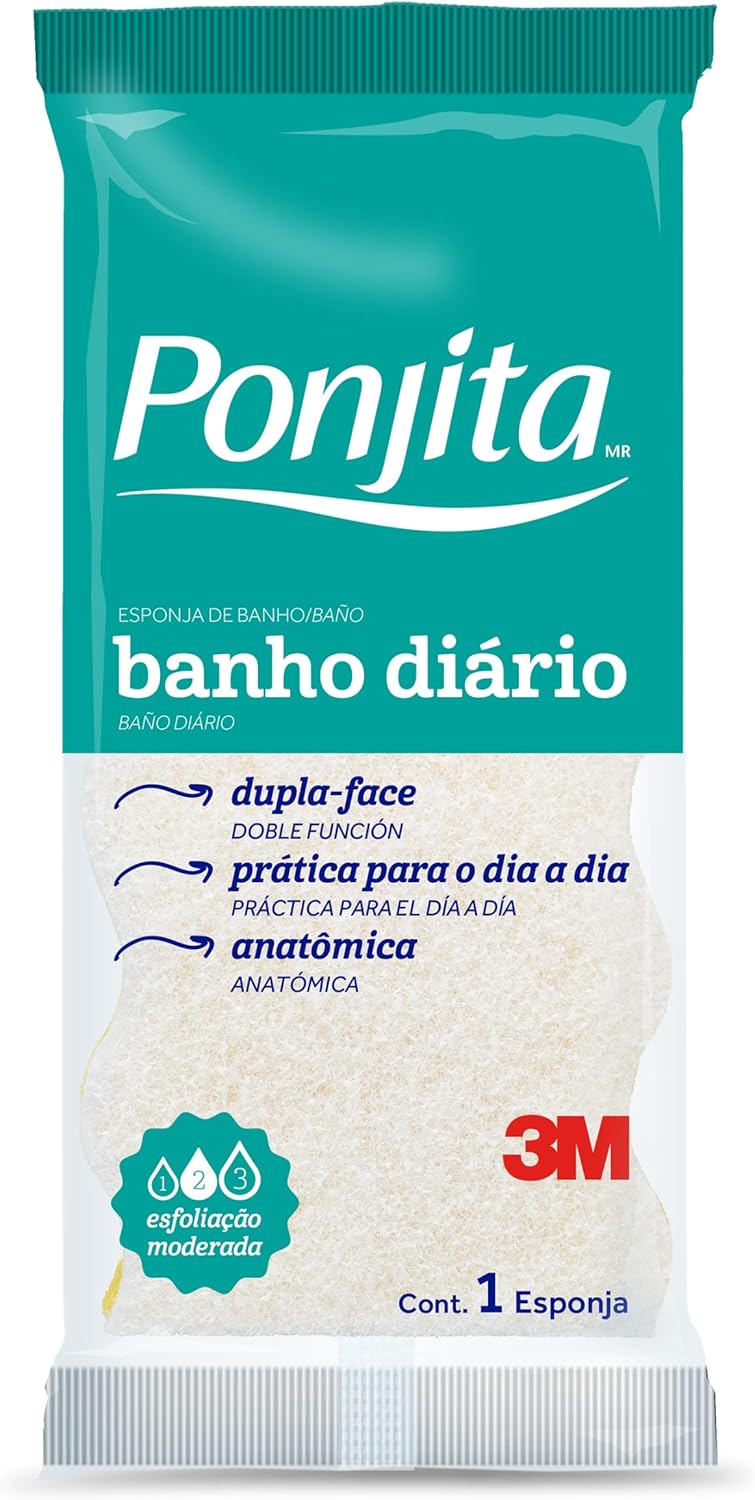 Ponjita 3M Esponja para Banho Amarela