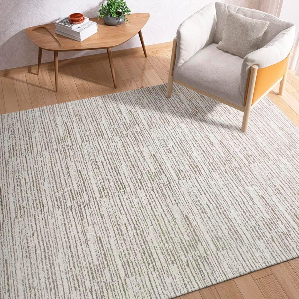 Tapete Sala Boho Antiderrapante 2,00m x 1,40m Estonado Cru Caramelo Artesanal