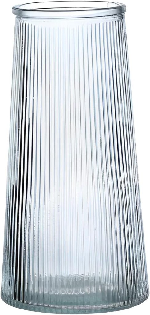 Vaso de Vidro Cilíndrico Decorativo Plantas Flores 20cm