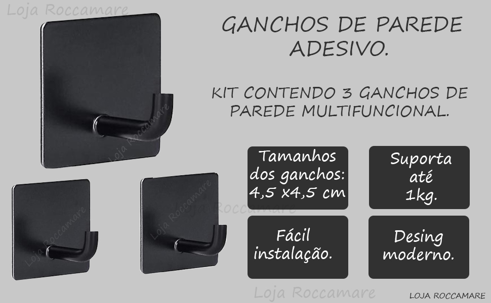 Gancho adesivo parede