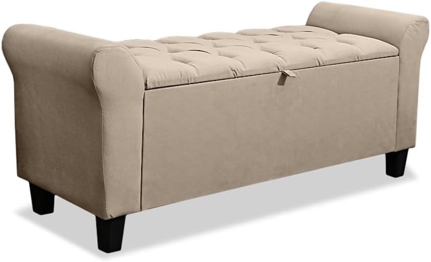 Bau Recamier Banco Calcadeira Capitone 130 cm Para Casal Dubai