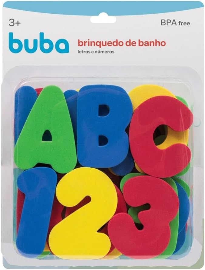 Buba Brinquedo De Banho Letras E Numeros Colorido