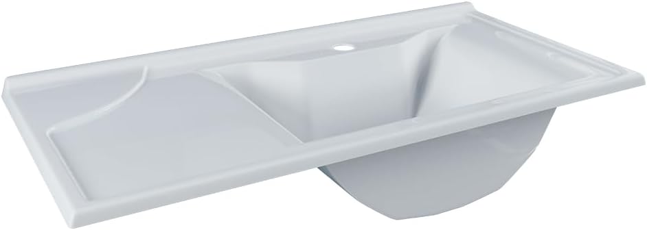 Cuba Pia Lavatorio Copacabana 60 cm Para Banheiro Branco