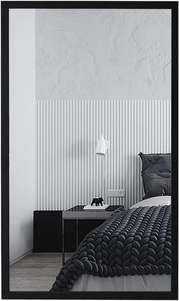 Espelho Moldura Decorativa Grande Madeira Rustica Quarto Preto