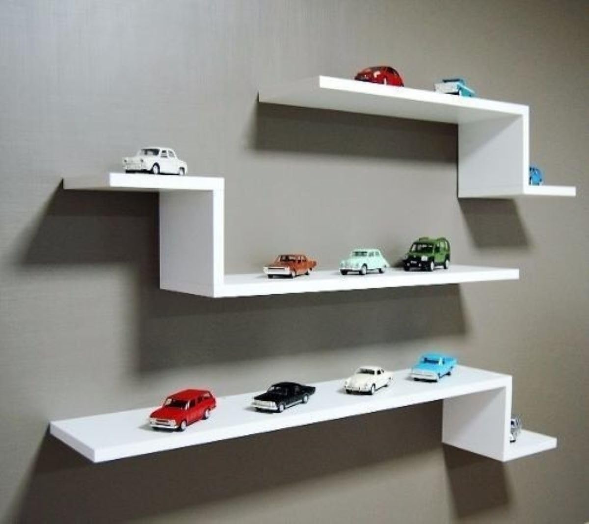 Kit 3 Prateleiras Z Decoracao Livros Sala Quarto MdfMdp Branco