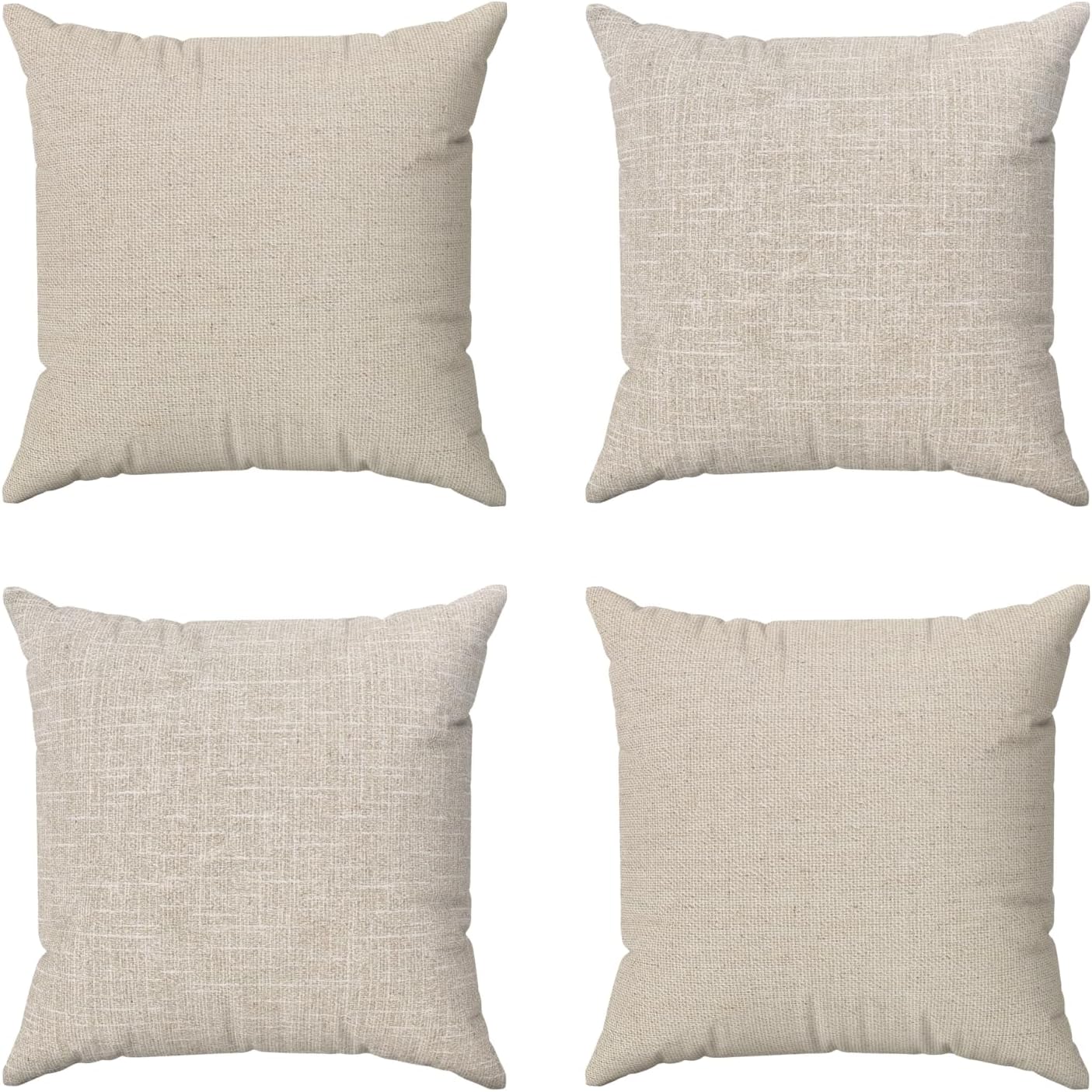 Kit Capas De Almofadas 45x45 Decorativas Para Sofa Cama Bege