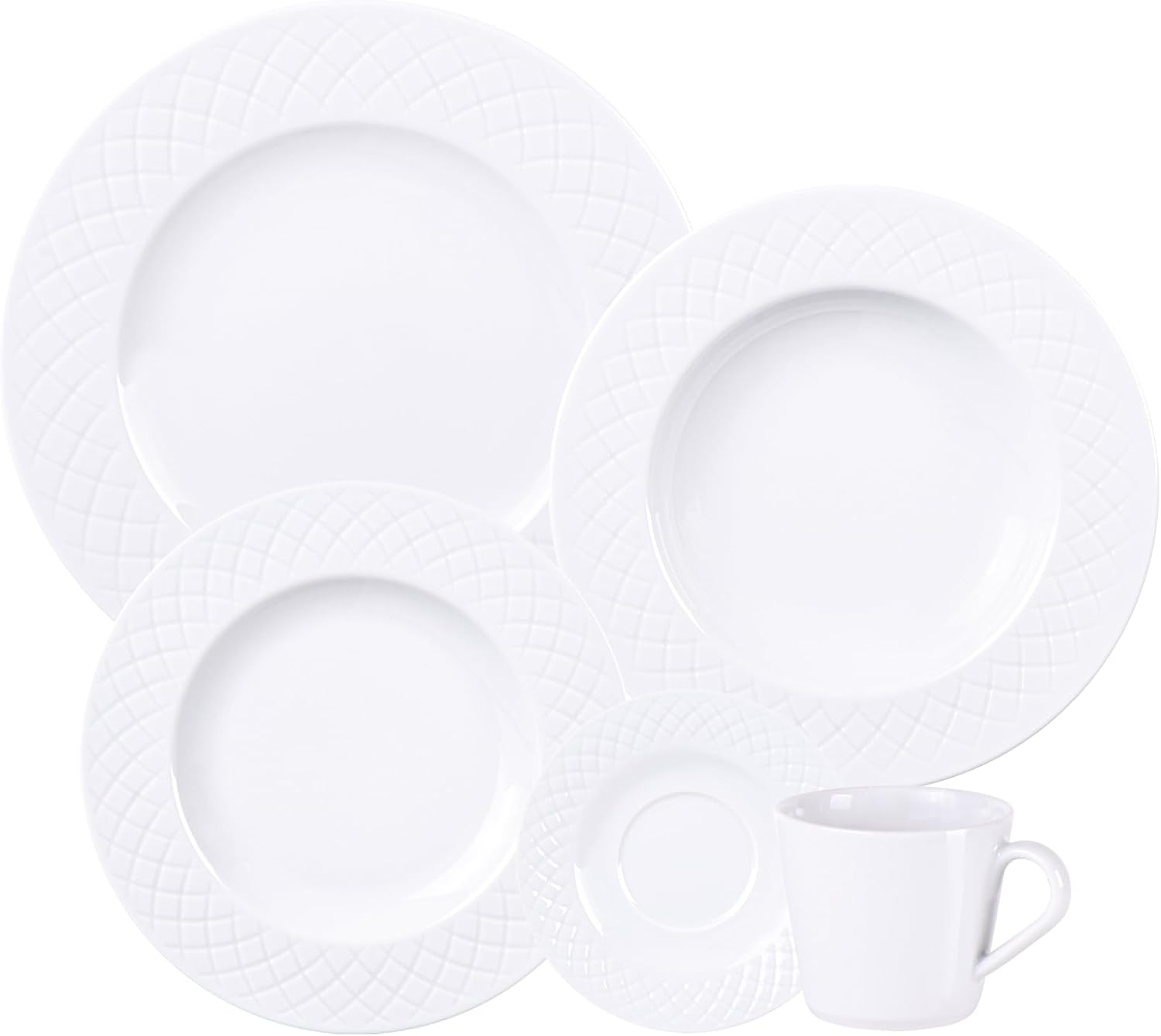 Kit Prato Fundo Tramontina Ingrid em Porcelana Decorada 23 cm
