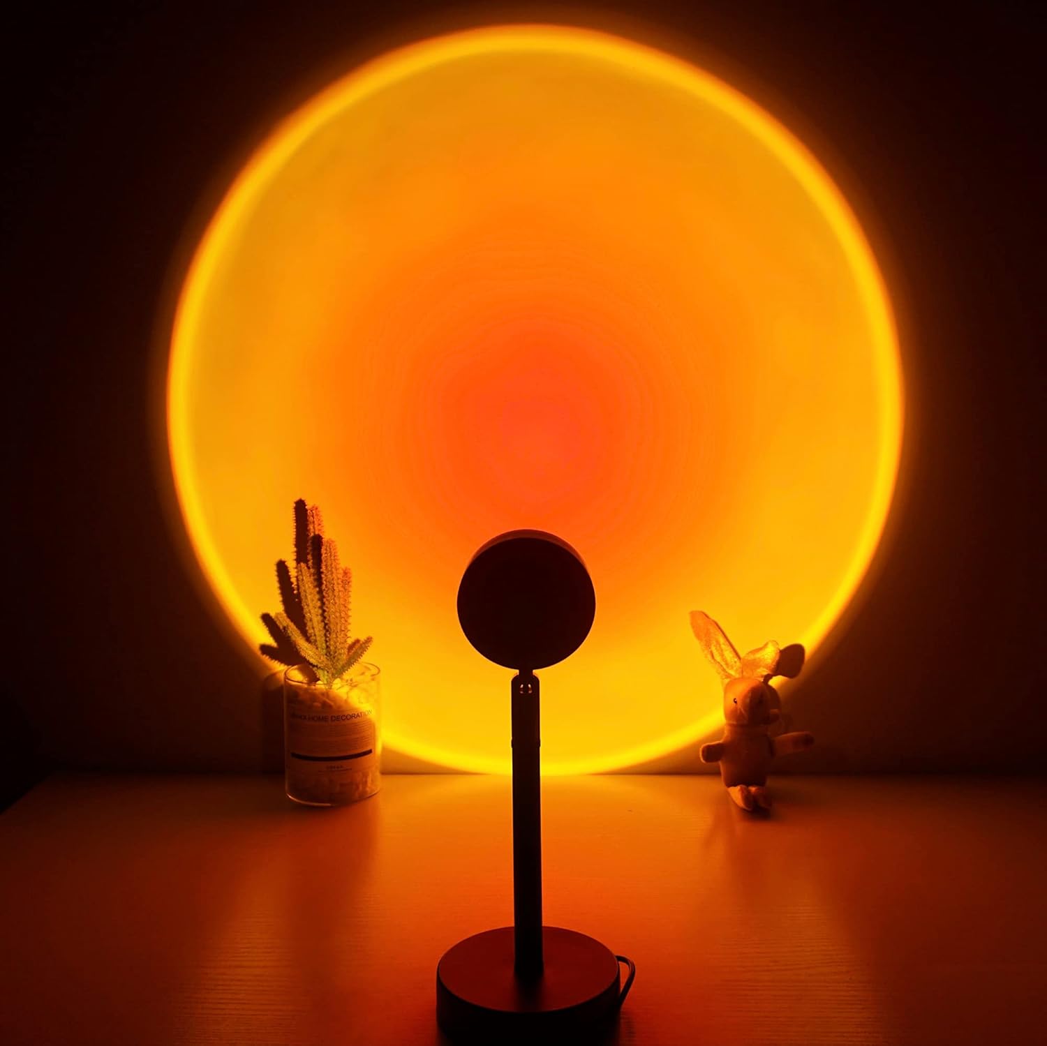 Lampada de por do sol projetor de luz de por