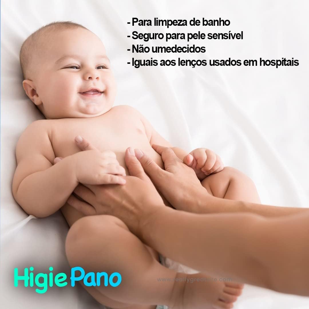 Lenco multiuso Toalha para banho de leito e limpeza corporal