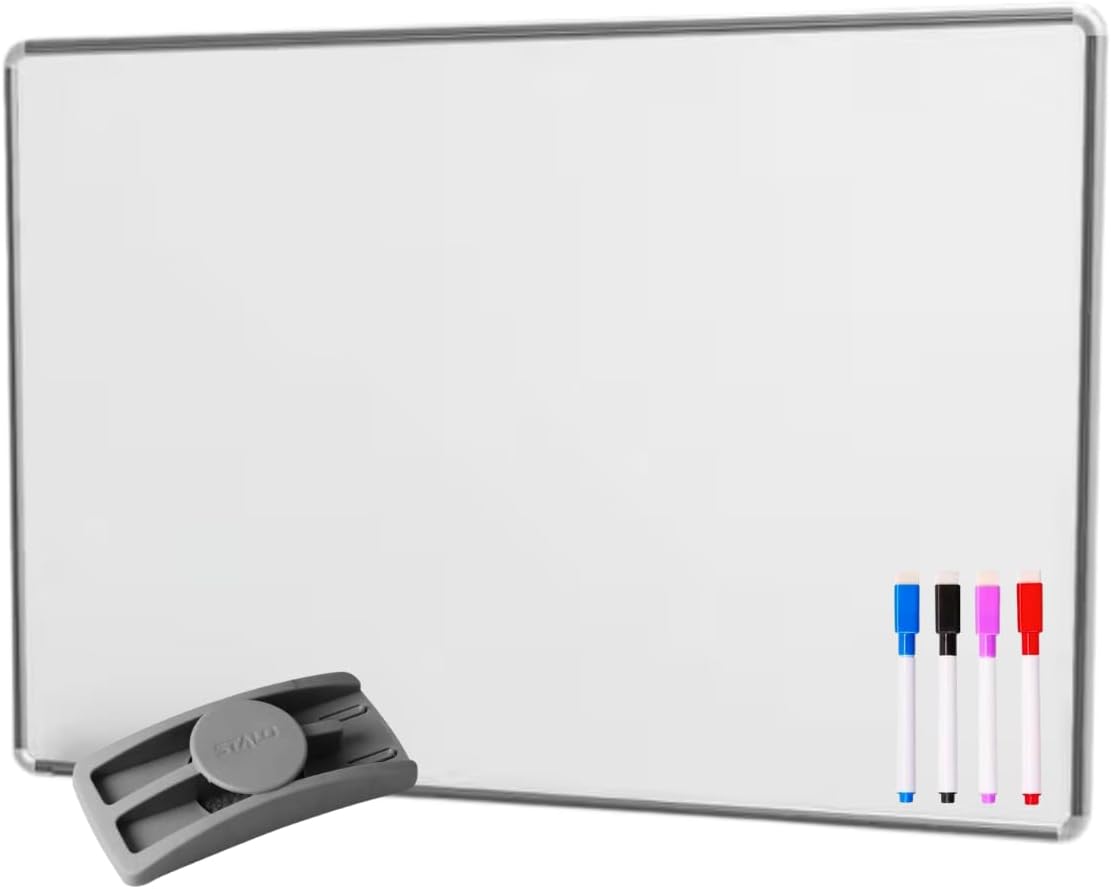 Lousa Quadro Branco Aluminio 40x30 Apagador 4 Marcador