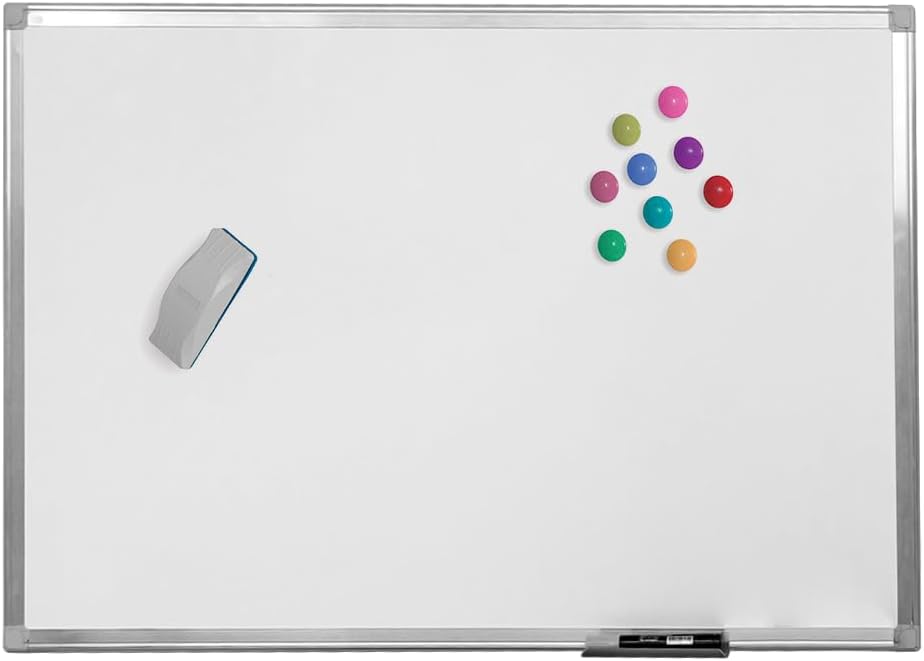 Quadro Branco Aco Magnetico Moldura Aluminio A STALO
