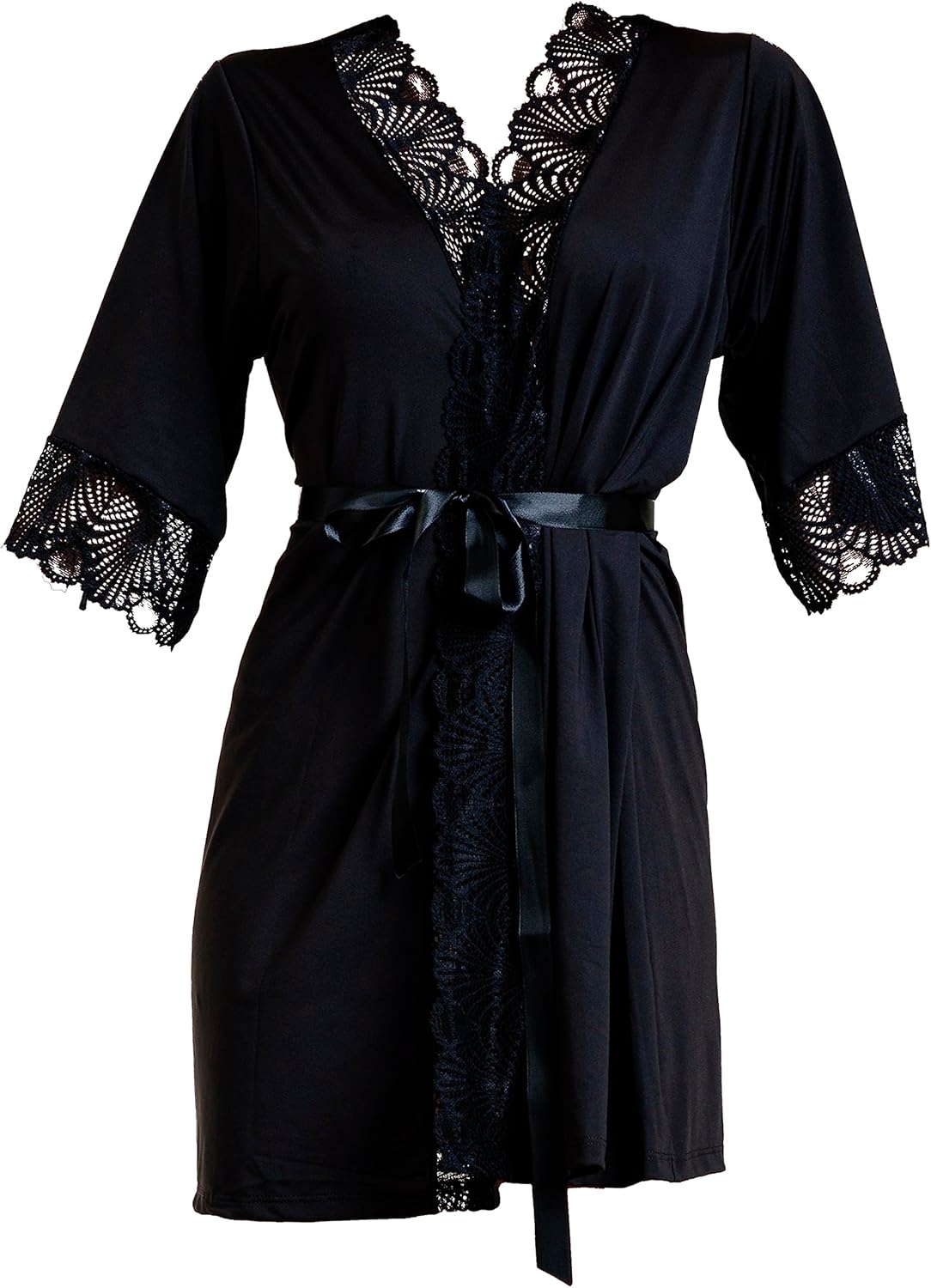 Robe Hoby Microfibra Renda Luxo Sensual Conforto Hobby Cores