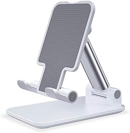 Suporte de Mesa para Celular Ajustavel Articulado Tablet Smartphone Branco