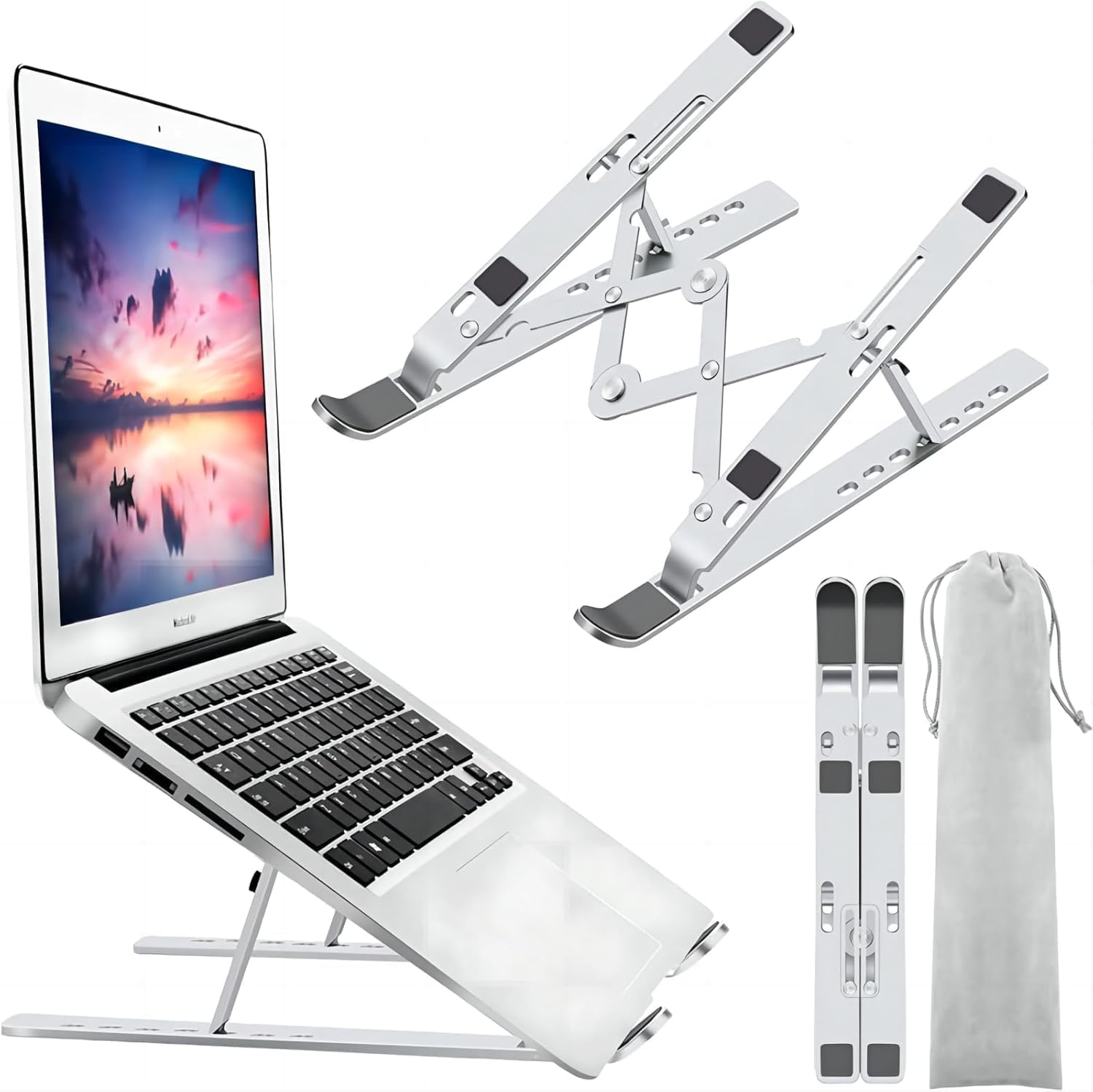 Suporte de notebook de aluminio ajustavel suporte para tablet laptop