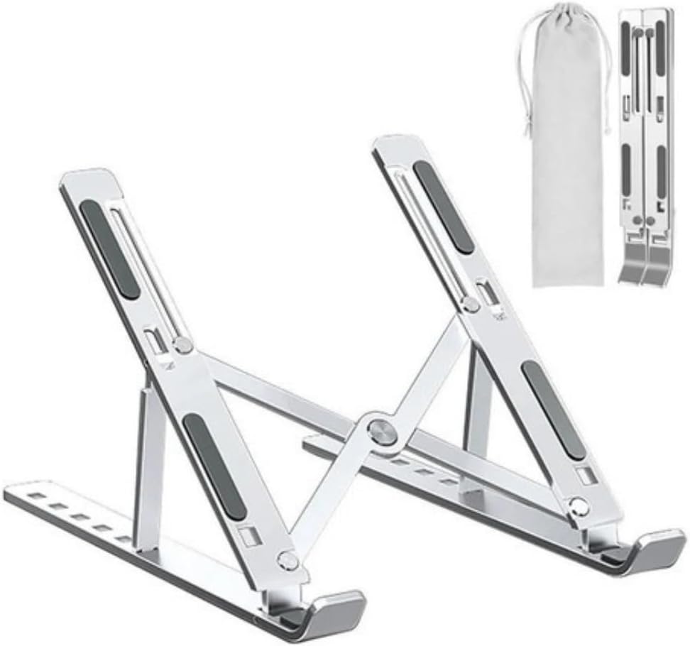 Suporte para Notebook e Tablet em Aluminio Dobravel e Ergonomico