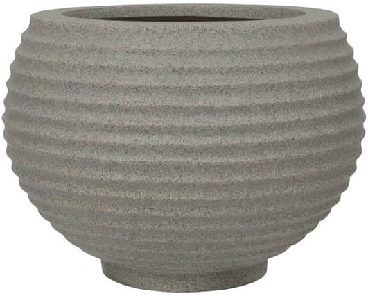 Vaso Bromelia 26 X 24 Cm Granito Pedra Vasart Bromelia