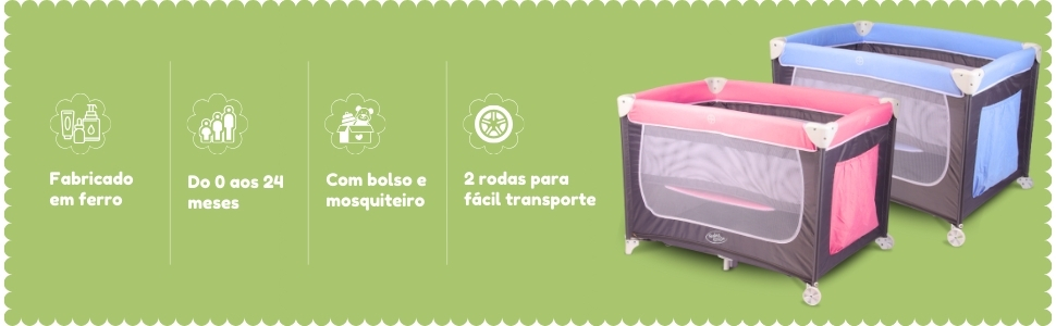 Berço Cercadinho Desmontável Portátil Chiqueirinho Confort