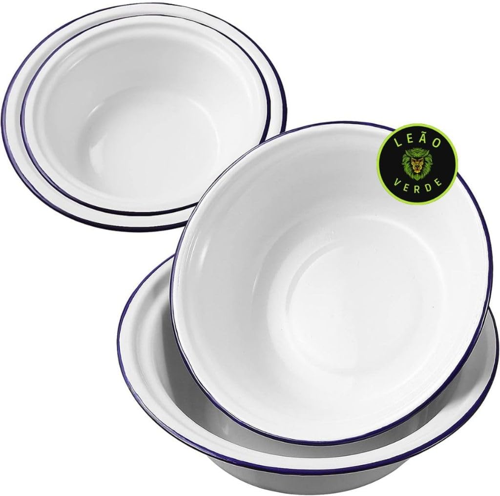 Bacia Esmaltada Branca Milla Tamanho 36 7L litros Bacia Retro