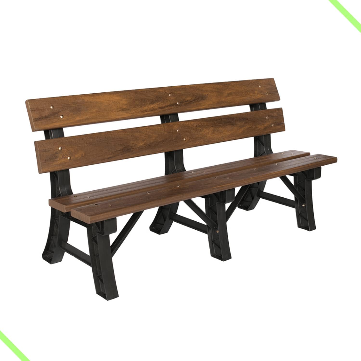 Banco de Jardim 3 Lugares Madeira Plastica