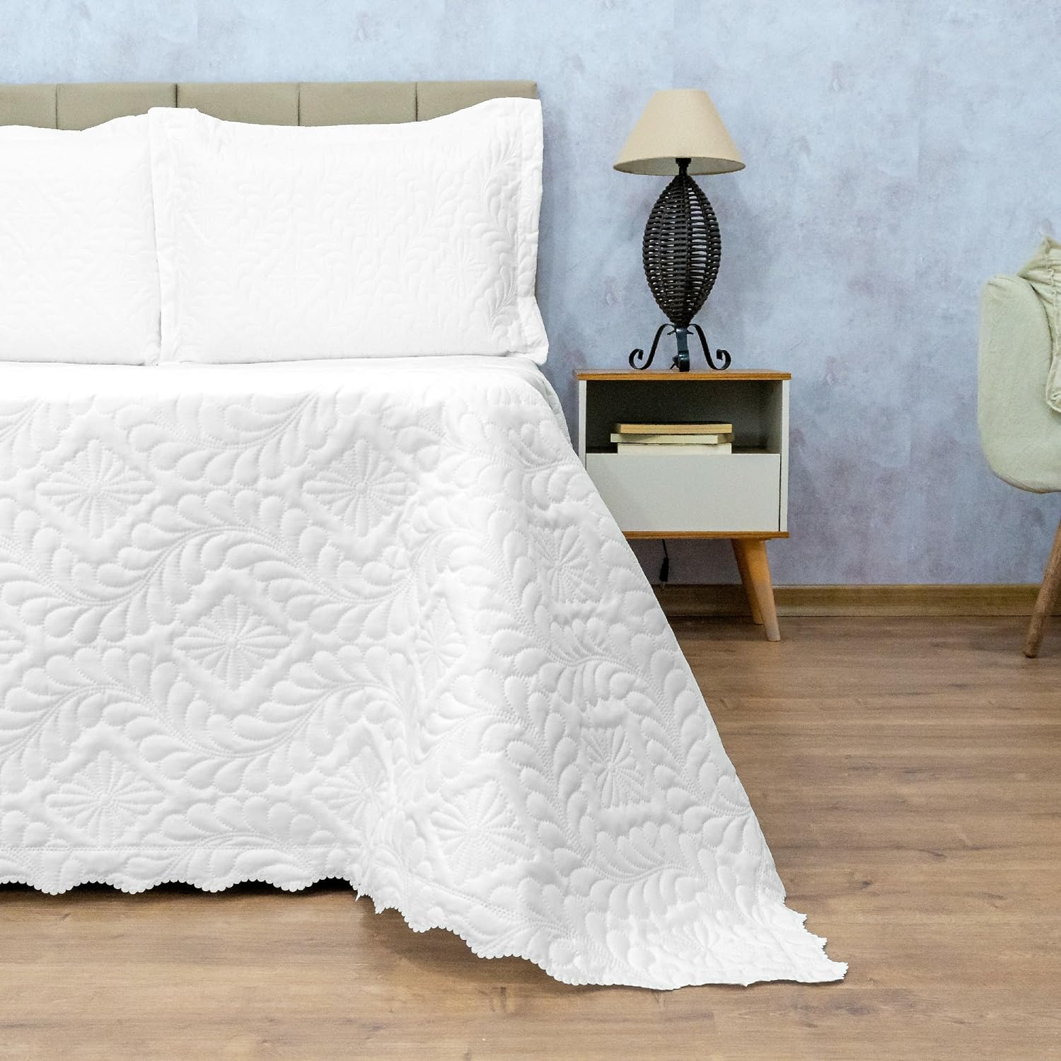 Cobre Leito Colcha Camili Solteiro 2 pcs Matelado Ultrassonico Dupla