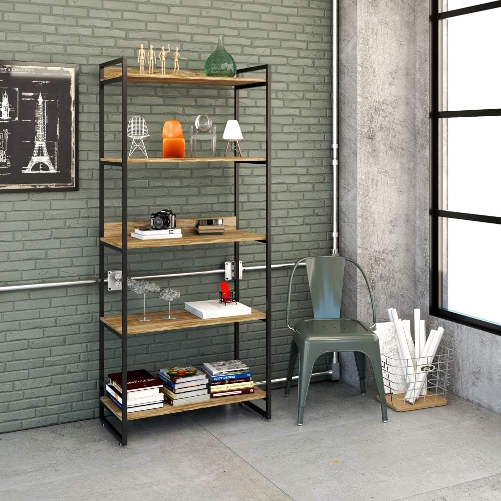 1742322838 952 Estante Multiuso 5 Prateleiras 187x80cm Estilo Industrial