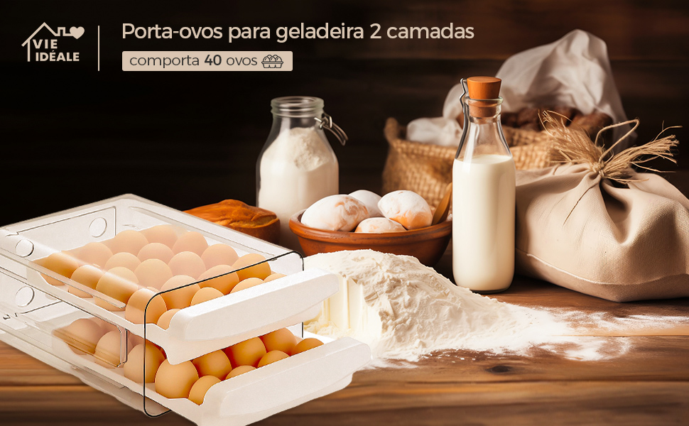 Porta-ovos para Geladeira de 2 Camadas