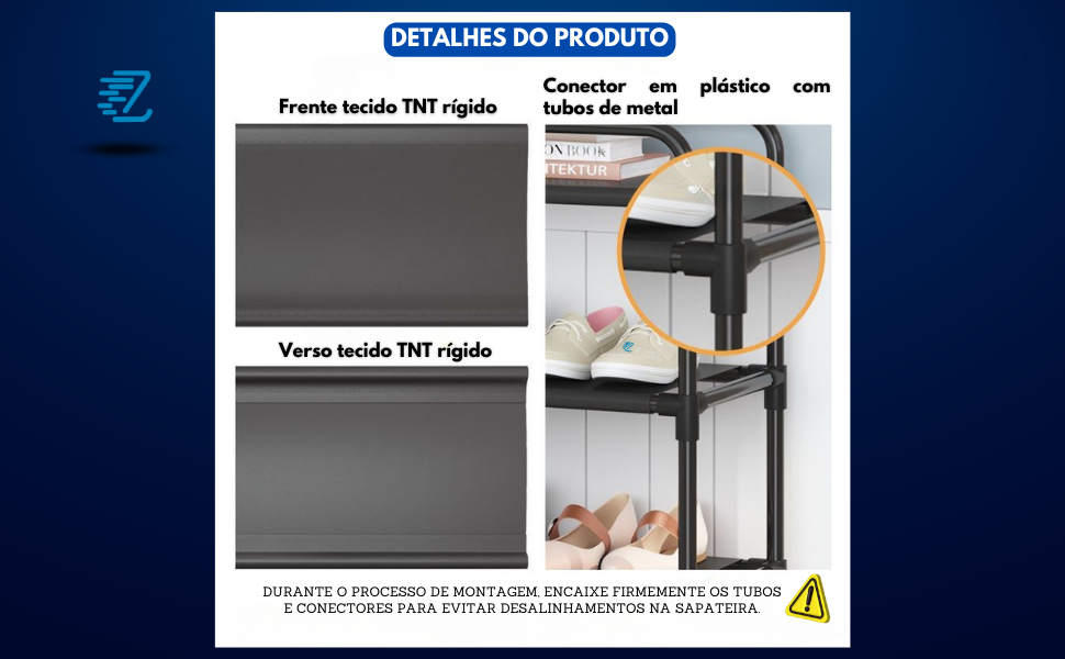 Sapateira de metal marca leuzza