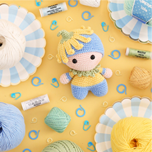 O fio Amigurumi tem lindas cores e é mercerizado e macio.