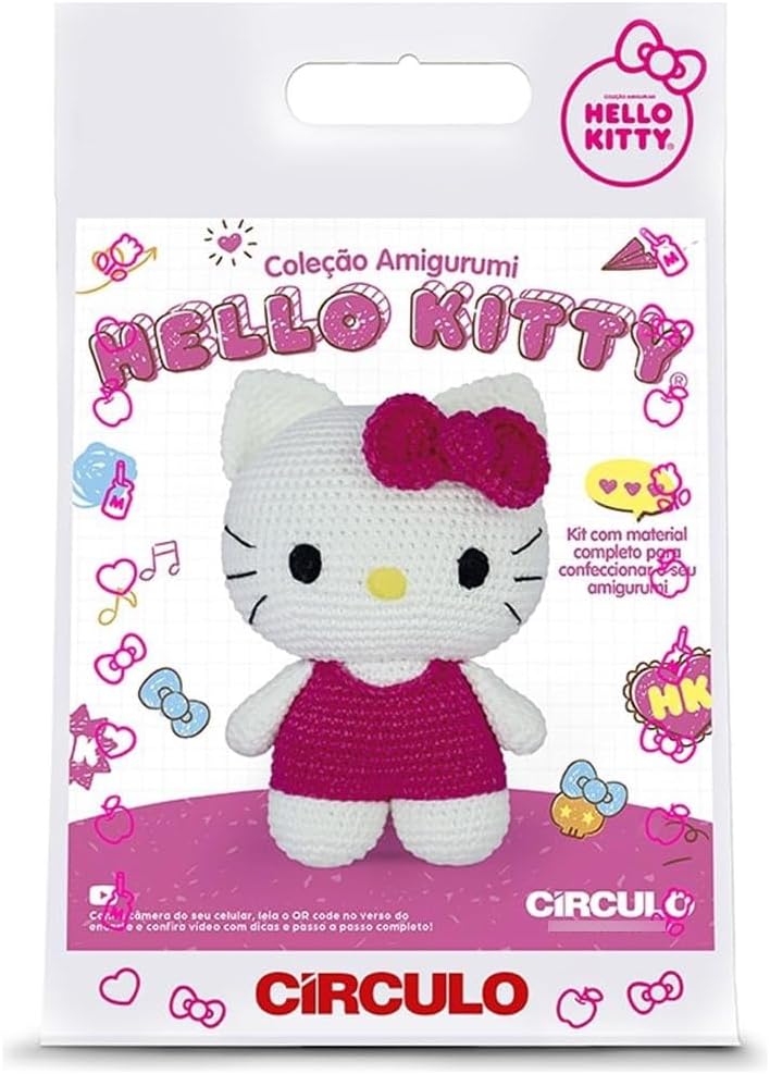 Kit Amigurumi Hello Kitty da Circulo rosa