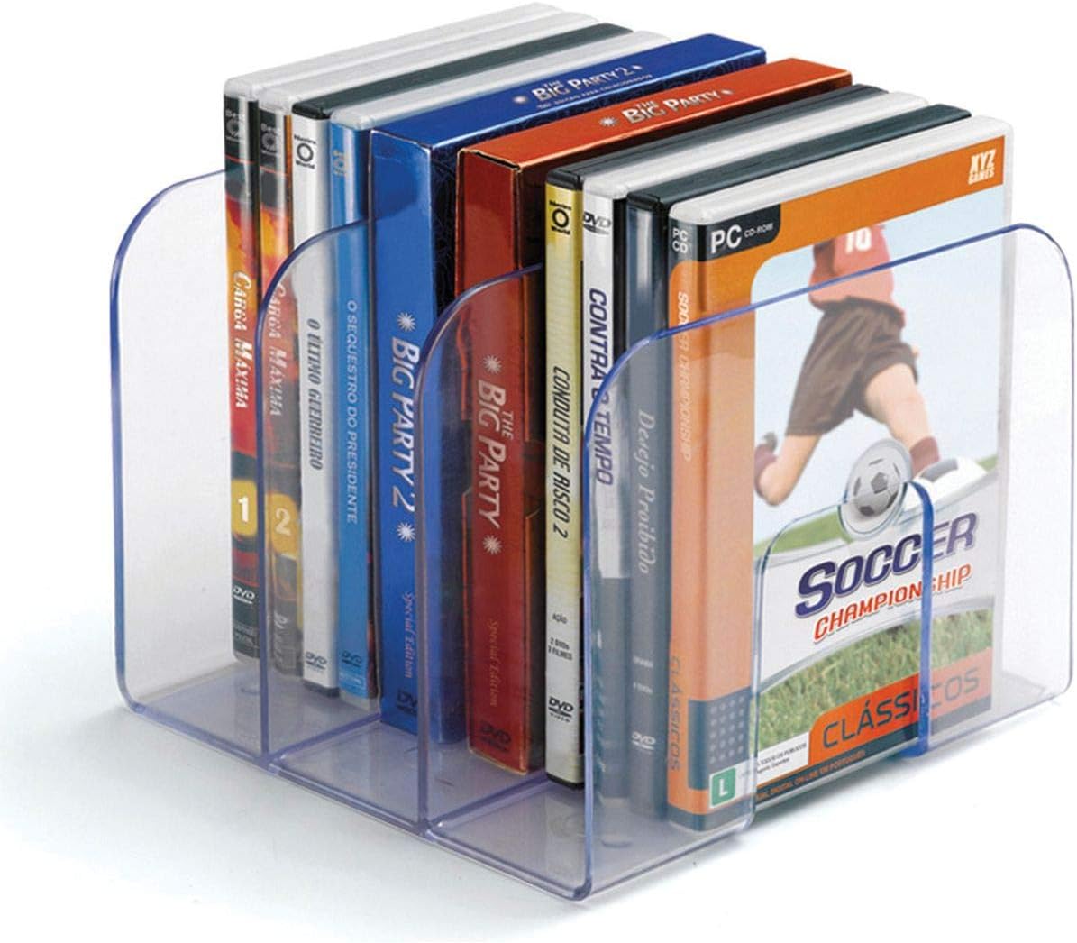 Organizador de Livros Standard Waleu Cristal