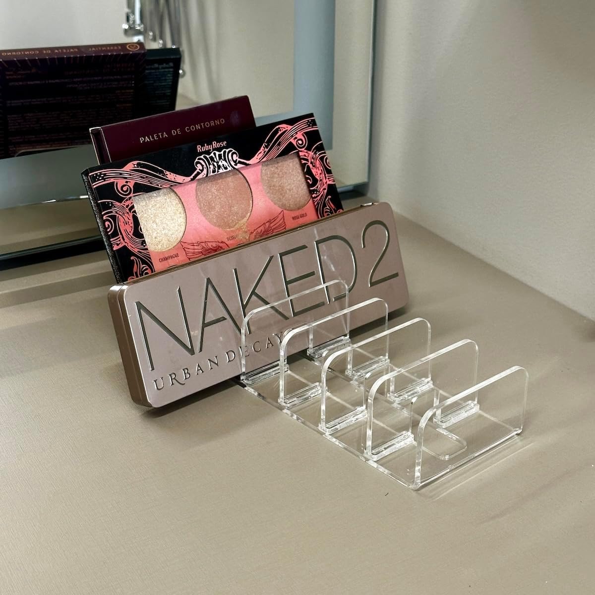 Organizador de Maquiagem Suporte para Paletas Sombras e Blush para