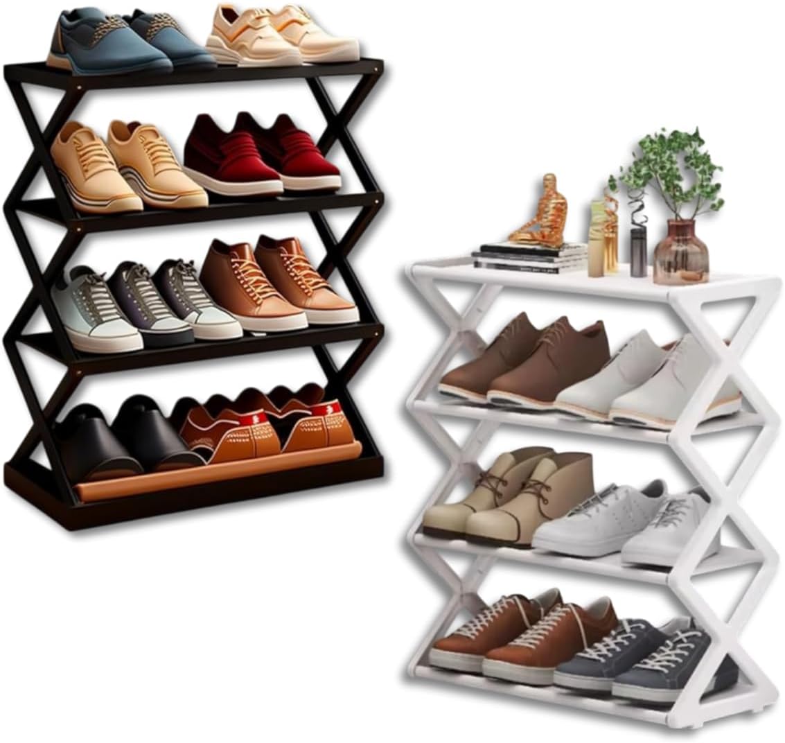 Sapateira Organizador Porta Sapatos 8 Pares 4 Andares de Plastico