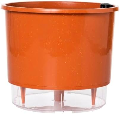 Vaso Autoirrigavel Grande N04 21cm x 19cm Terrazzo Terracota